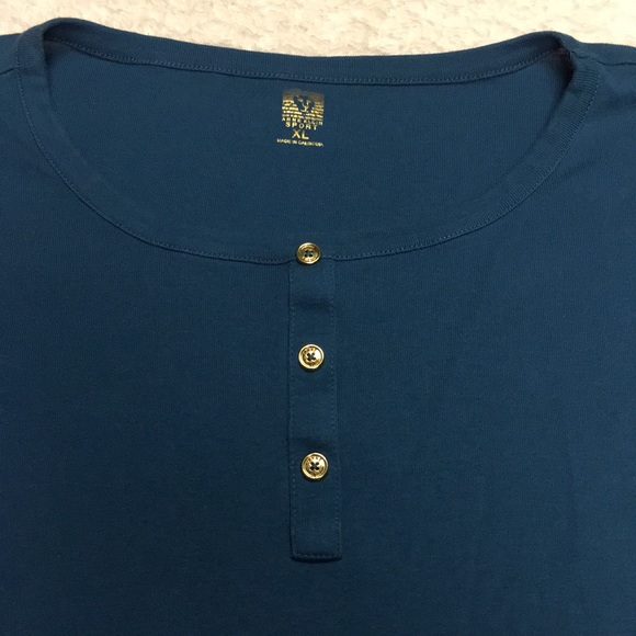 Anne Klein Sport 3/4 sleeve top - size XLarge - Picture 3 of 6